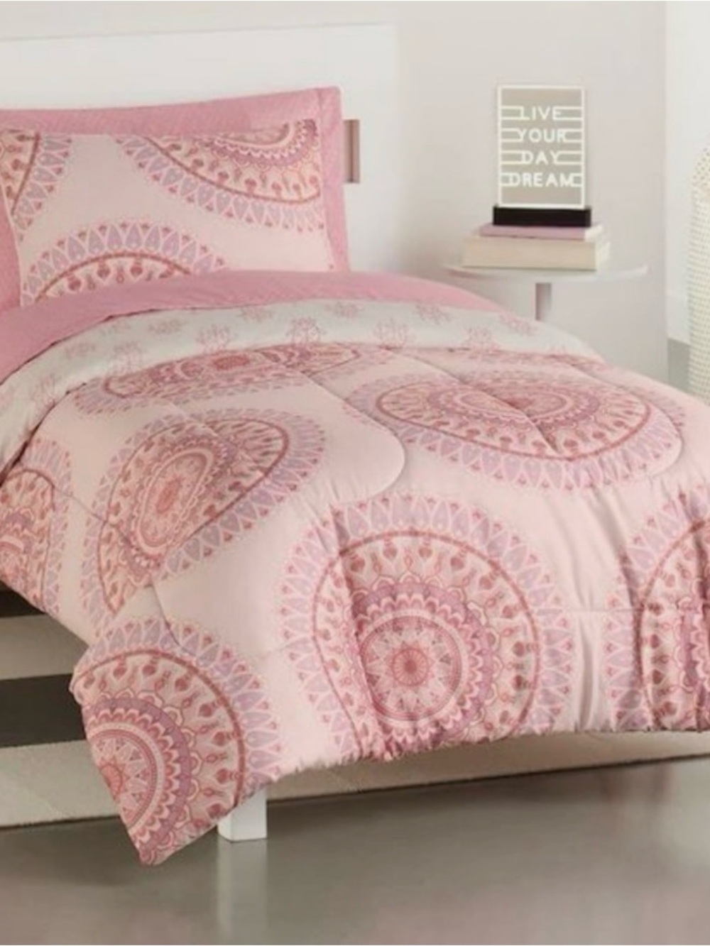 Pink Mandala Comforter Set - Brand:
